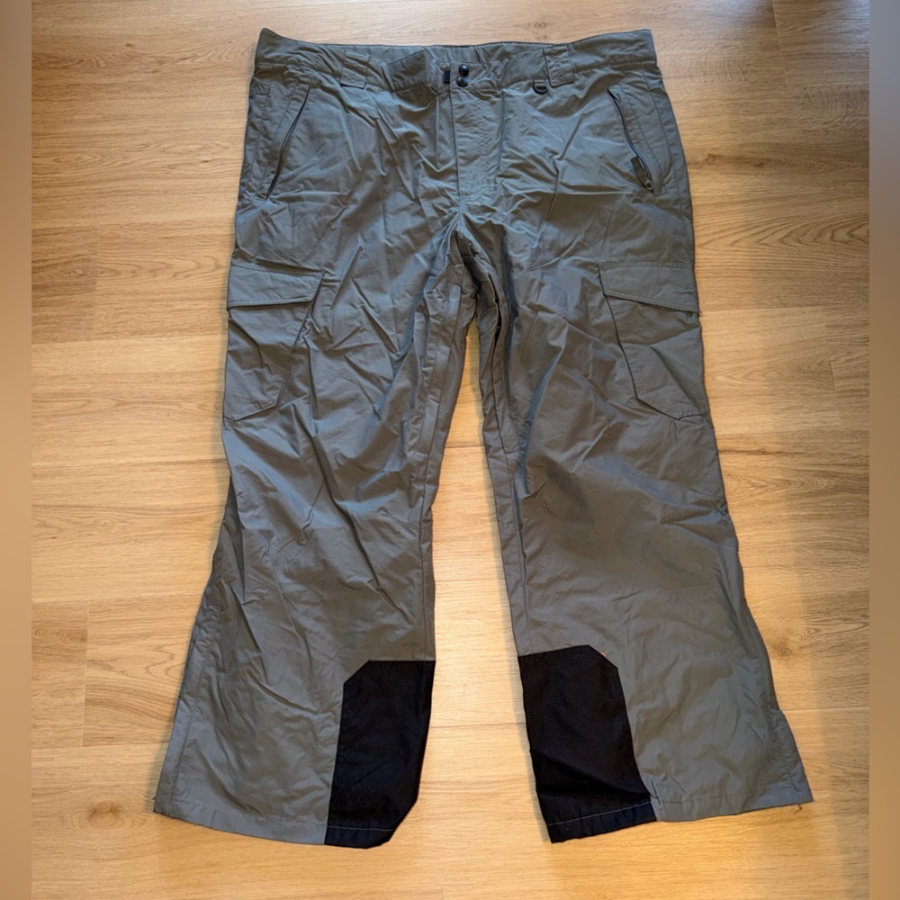 Men's Gray Outdoor Pants with Black Reinforced Cuffs